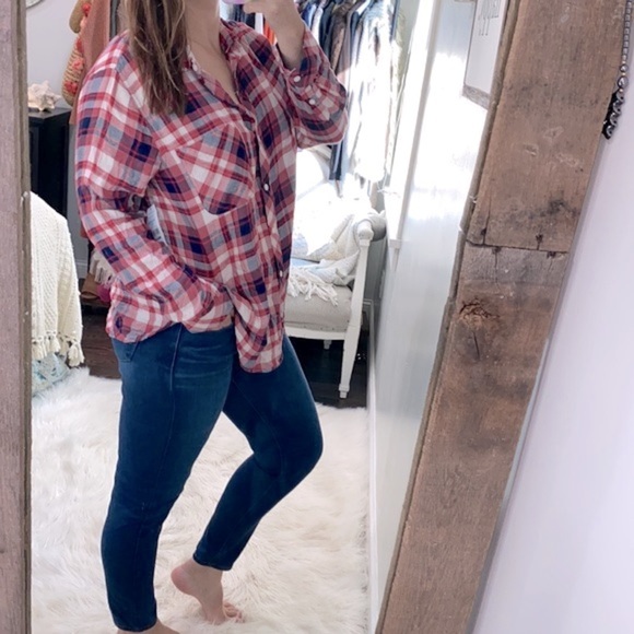 TIME and Tru red plaid new with tags size XXlarge - Picture 2 of 7